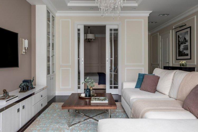 Séjour 15 m² dans un style classique - Design d'intérieur