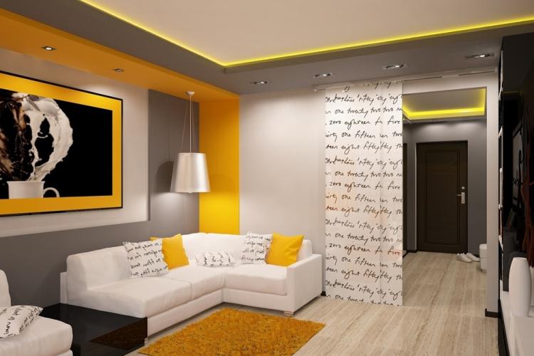 Conception de salon 16 m² - des photos de vrais intérieurs