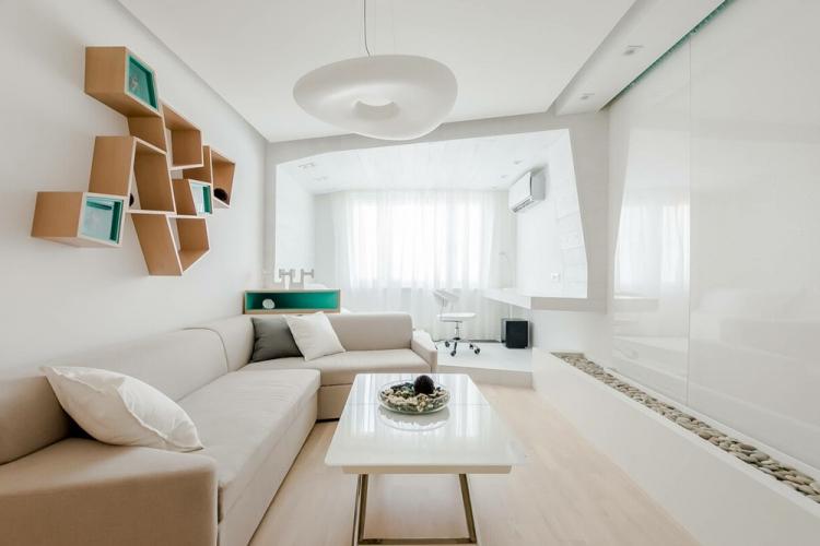 Conception de salon 16 m² - des photos de vrais intérieurs