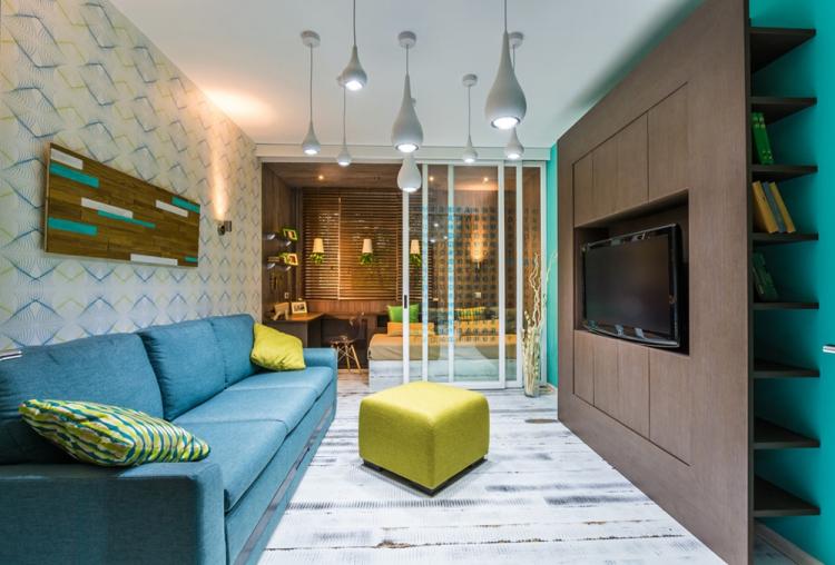 Conception de salon 17 m². - des photos de vrais intérieurs