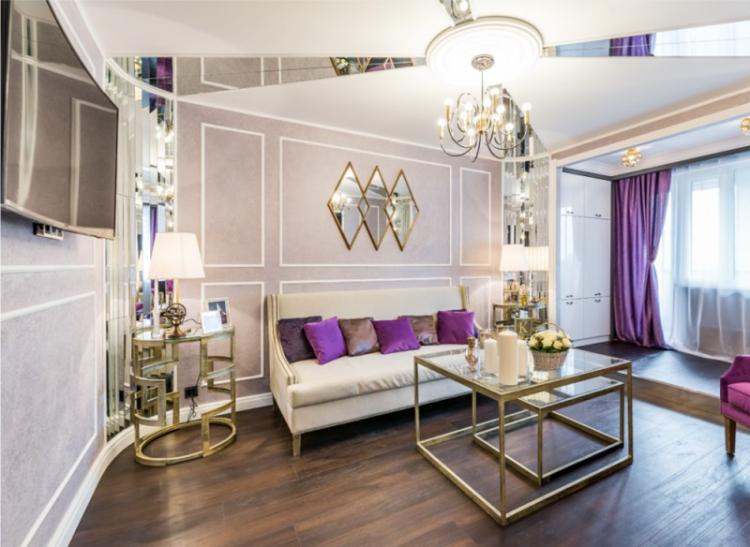 Séjour 18 m² style fusion - Design d'intérieur