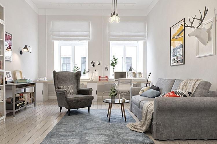 Design de salon 2021 dans le style scandinave