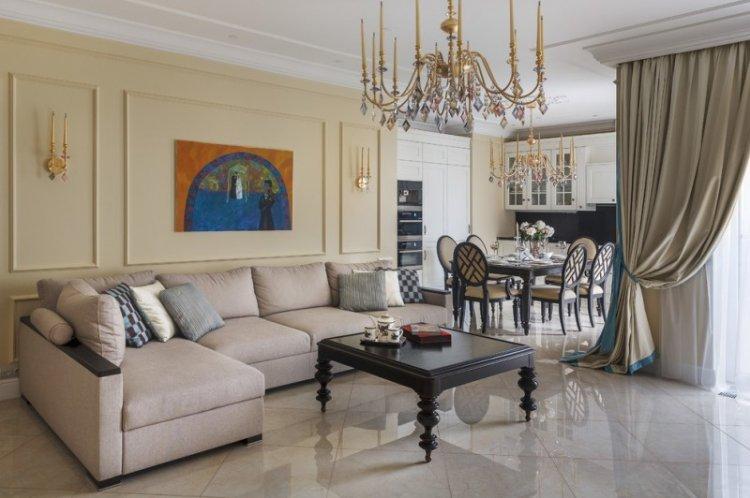 Salon de style classique - photo de design d'intérieur