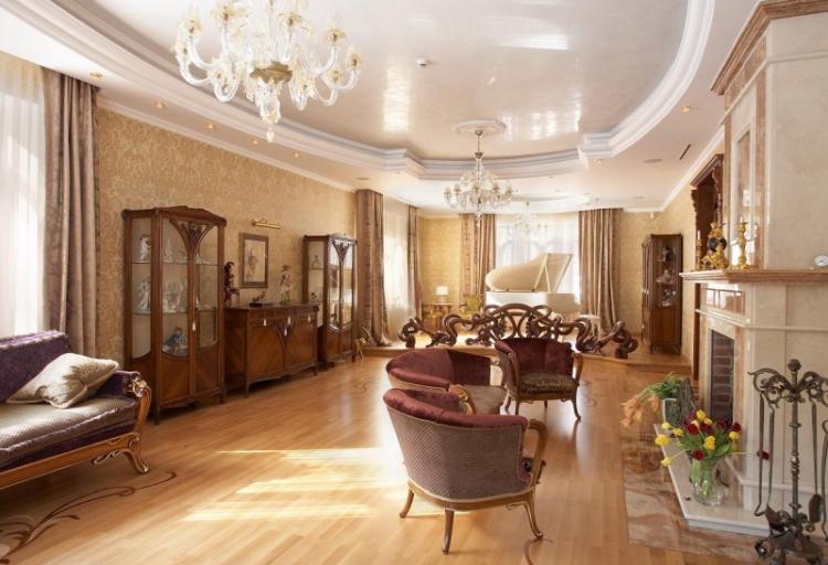 Design d'intérieur de salon dans un style moderne