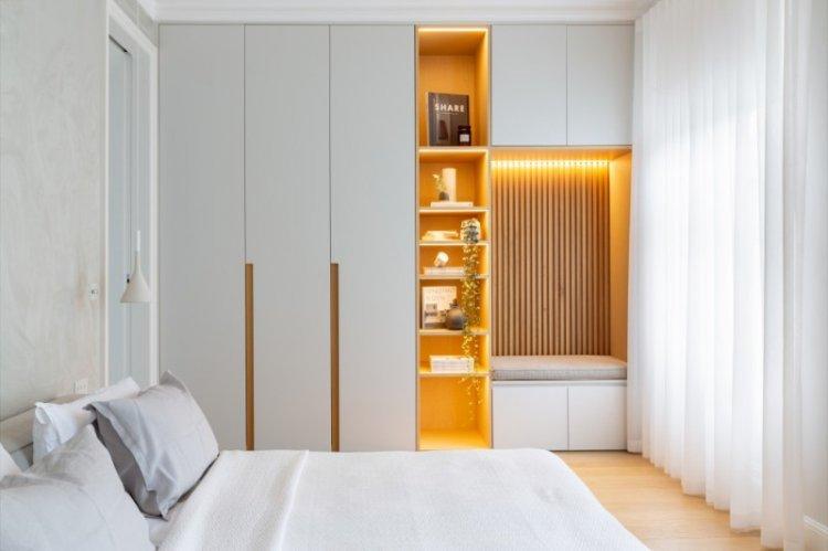Chambre dans un style scandinave - photo de design d'intérieur