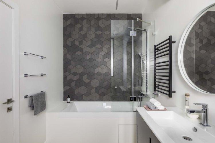 Salle de bain de style scandinave - photo de design d'intérieur