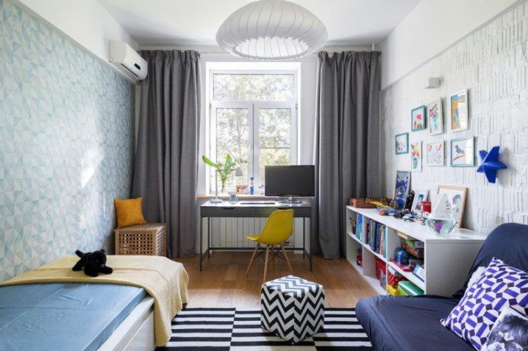 Chambre d'enfant dans un style scandinave - photo de design d'intérieur