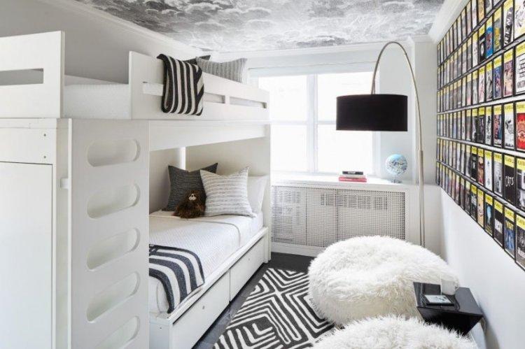 Chambre d'enfant dans un style scandinave - photo de design d'intérieur