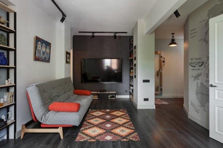 Salon de style contemporain - photo de design d'intérieur