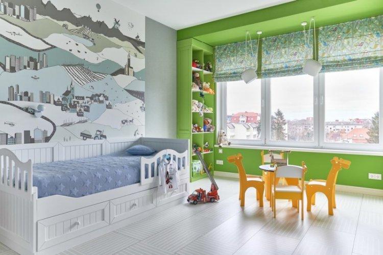 Chambre d'enfants contemporaine - photo de design d'intérieur