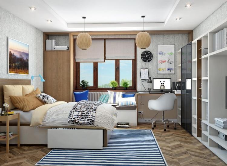 Décoration plafond - Aménagement d'une chambre pour un adolescent