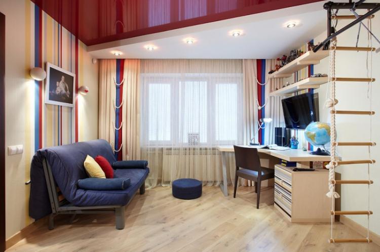 Chambre pour un adolescent - photo de design d'intérieur