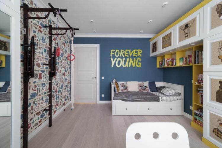 Chambre pour un adolescent - photo de design d'intérieur