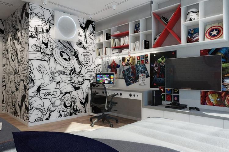 Conception de chambre pour un adolescent - photos d'intérieurs réels