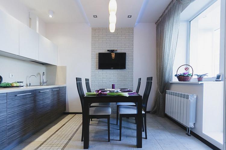 Comment organiser les meubles - Conception de cuisine 12 m²