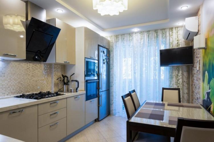 Design d'intérieur de cuisine 12 m² - des photos de vrais intérieurs