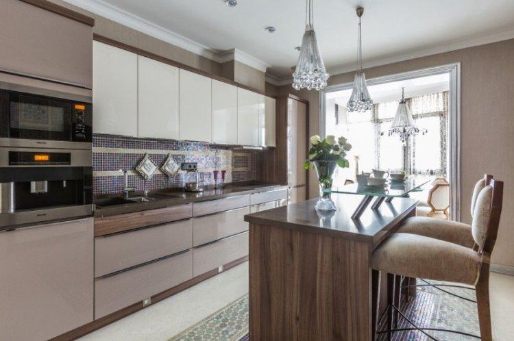 Cuisine 14 m² - photo design d'intérieur