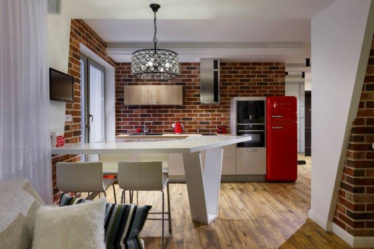 Cuisine 20 m² - photo de décoration d'intérieur