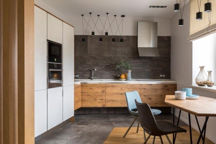 Cuisine 20 m² - photo de décoration d'intérieur