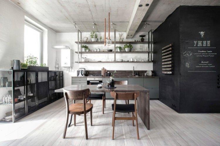 Cuisine 20 m² - photo de décoration d'intérieur