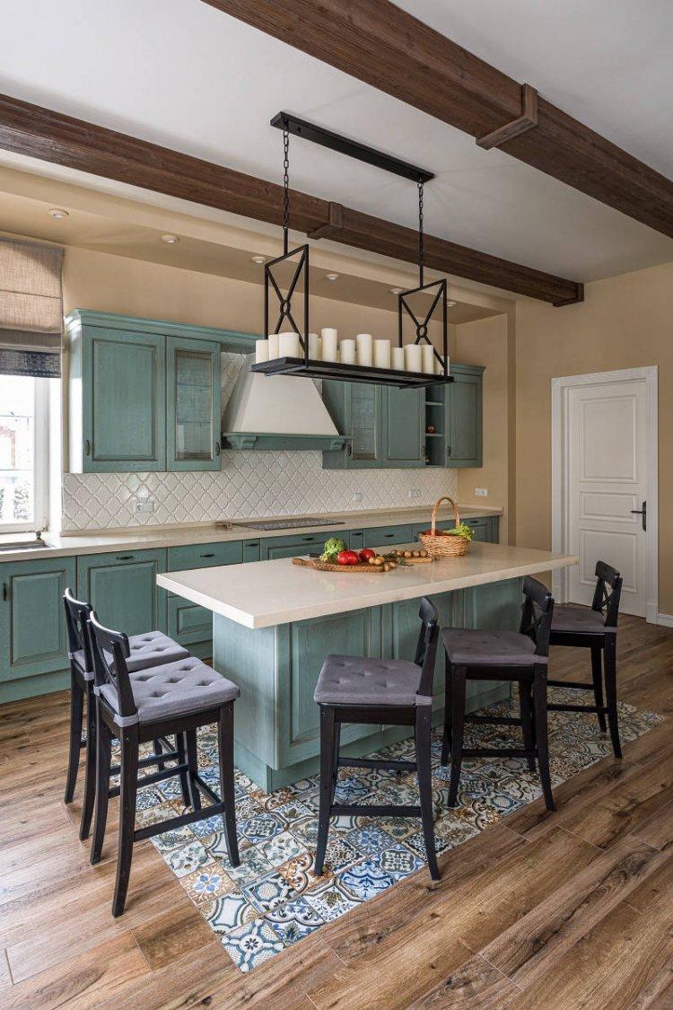 Cuisine 20 m² - photo de décoration d'intérieur