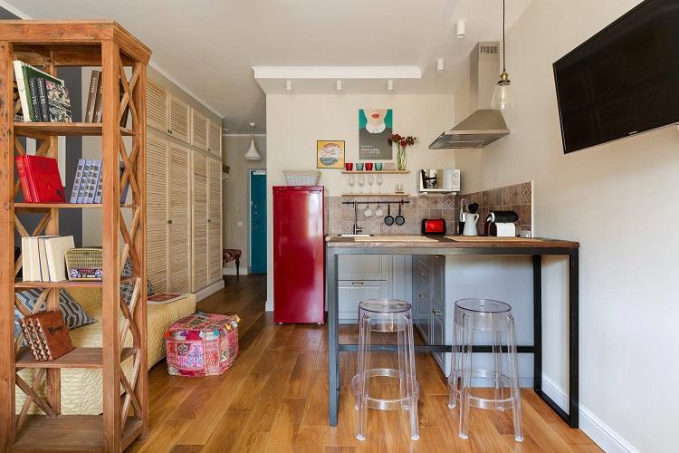 Finition du sol - Conception de la cuisine 6 m²