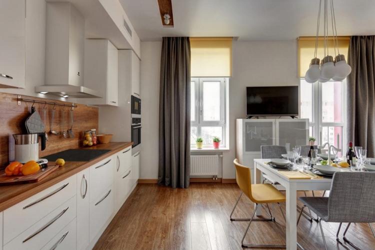 Design d'intérieur de cuisine de style scandinave - photo