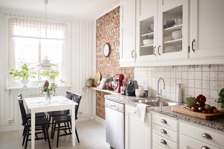 Design d'intérieur de cuisine de style scandinave - photo