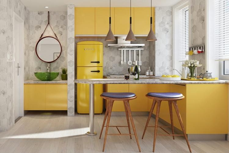 Design d'intérieur de cuisine de style scandinave - photo