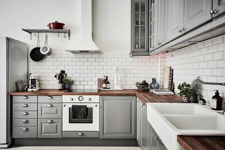 Design d'intérieur de cuisine de style scandinave - photo