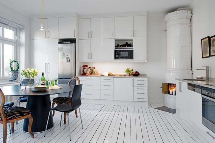 Design d'intérieur de cuisine de style scandinave - photo