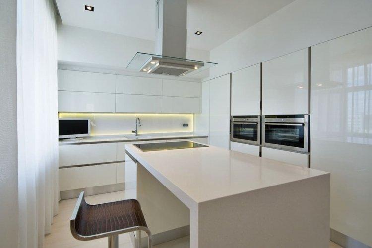 Cuisine dans le style du minimalisme - photo de design d'intérieur