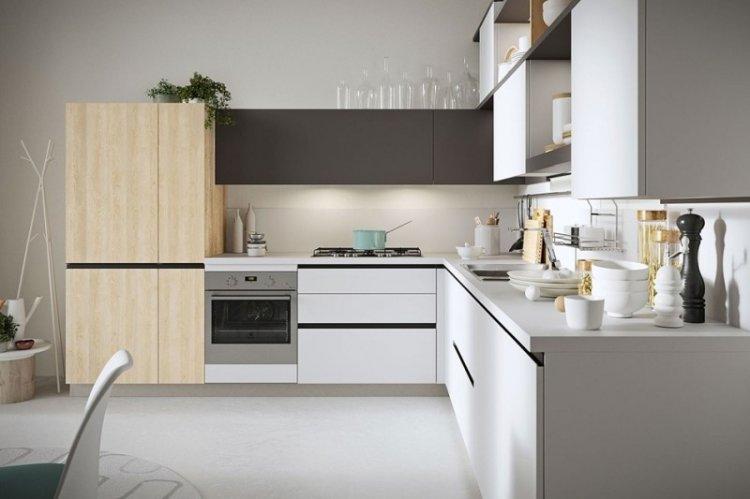 Cuisine dans le style du minimalisme - photo de design d'intérieur