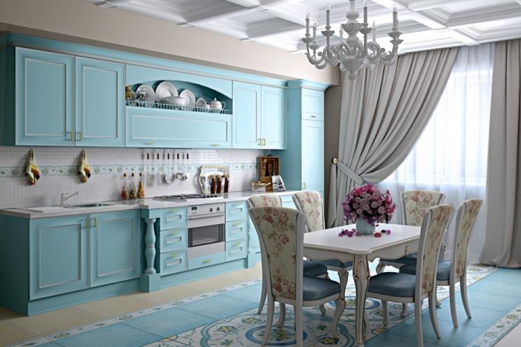 Conception de cuisine de style provençal - photos de vrais intérieurs