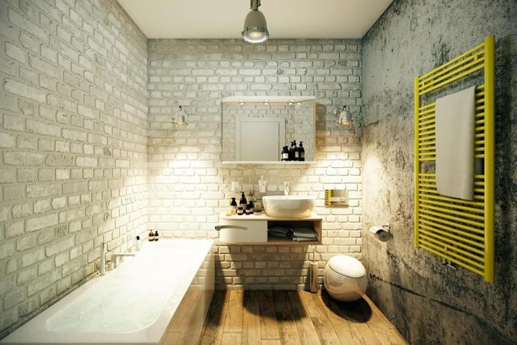 Salle de bain - Conception d'appartement de style loft