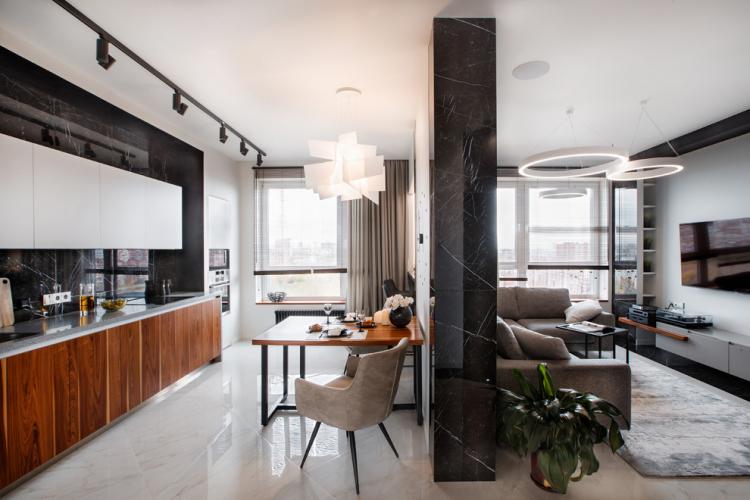 Éclairage et éclairage décoratif - Appartement dans le style du minimalisme