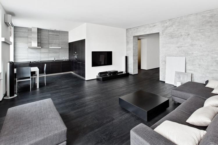 Couleur noire - La palette de couleurs pour un appartement dans le style du minimalisme