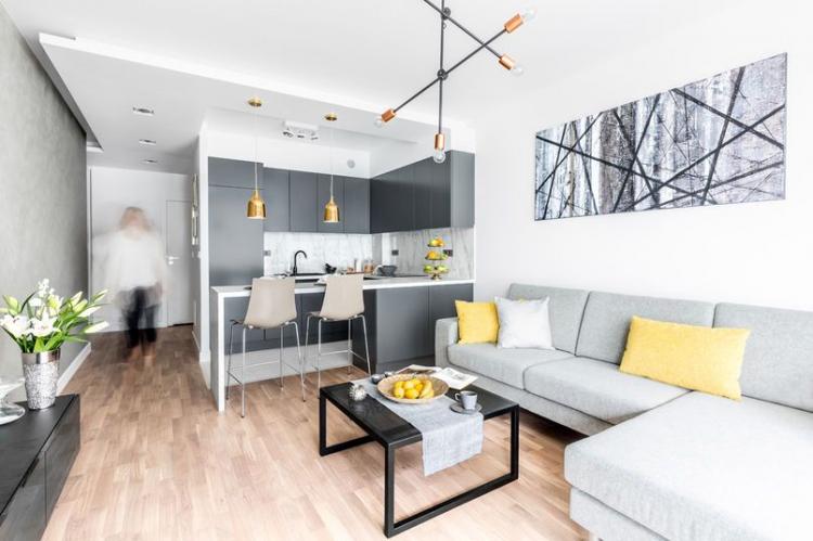 Conception d'un petit appartement dans le style du minimalisme