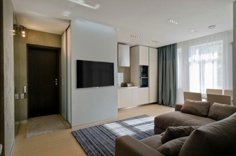 Appartement dans le style du minimalisme - photo de design d'intérieur