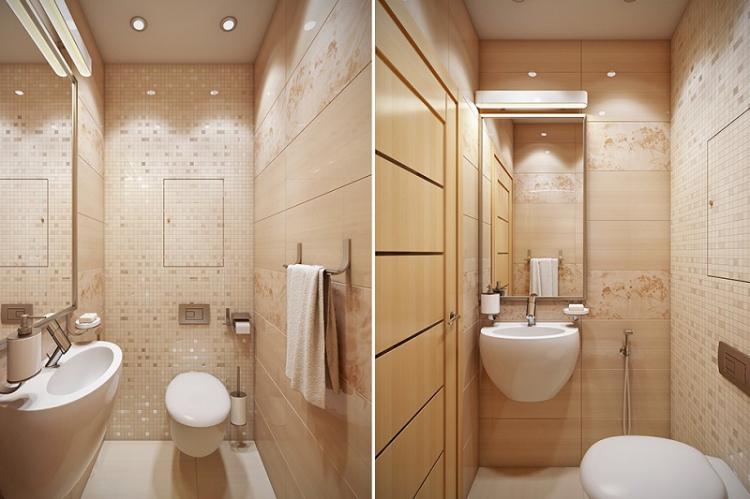 Plus de surfaces brillantes - Conception de petites toilettes