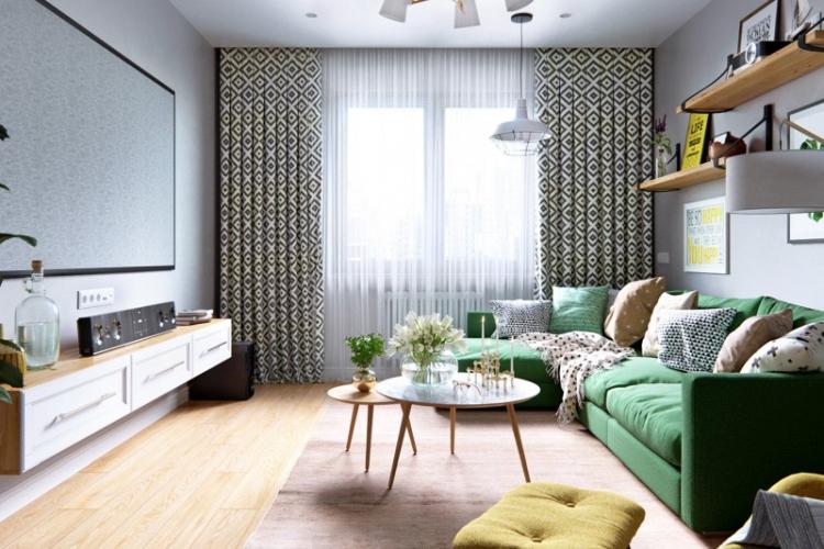 Conception d'un petit salon - photos d'intérieurs réels