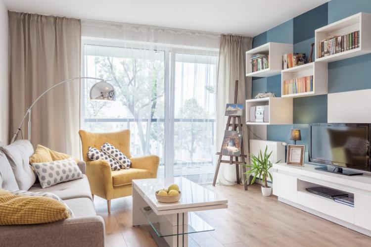 Conception d'un petit salon - photos d'intérieurs réels