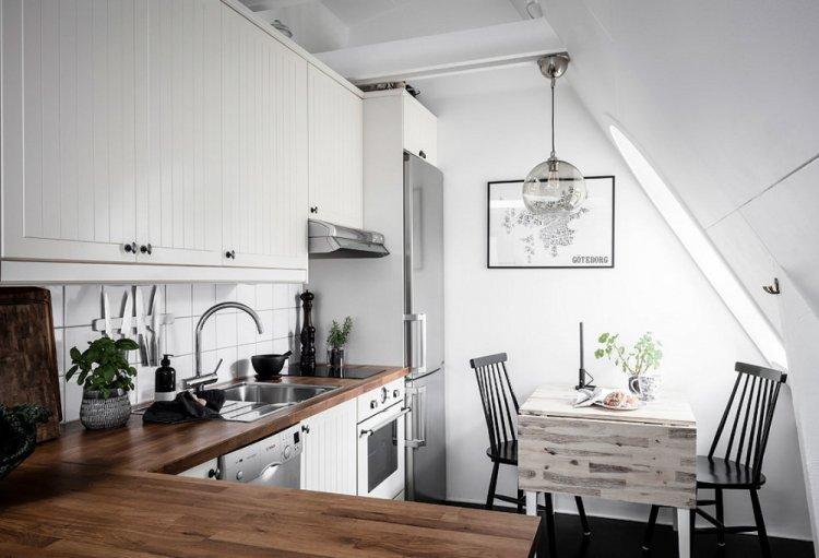 Aménagement des combles 33 m² à Stockholm - Conception d'un studio 33 m²