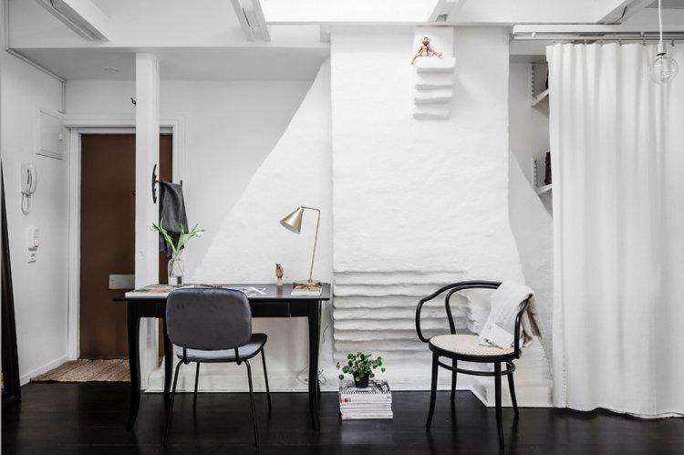 Aménagement des combles 33 m² à Stockholm - Conception d'un studio 33 m²