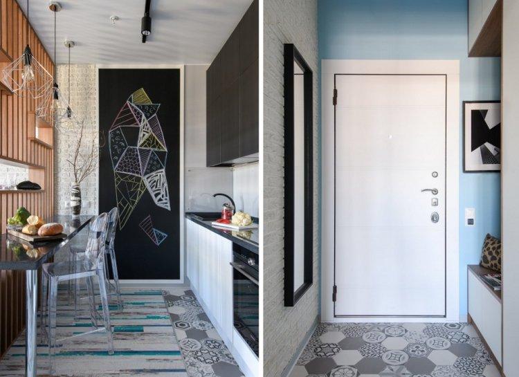 Appartement 33 m² pour deux à Moscou - Conception d'un appartement d'une pièce de 33 m².