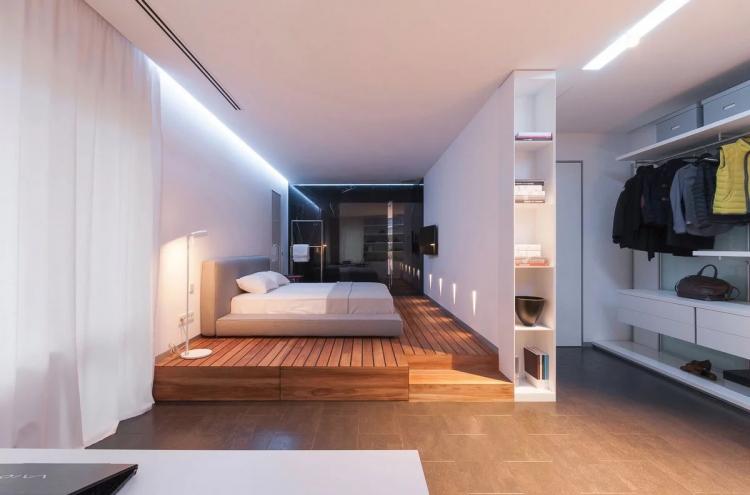 Conception d'un appartement d'une pièce de 40 m². - Photo