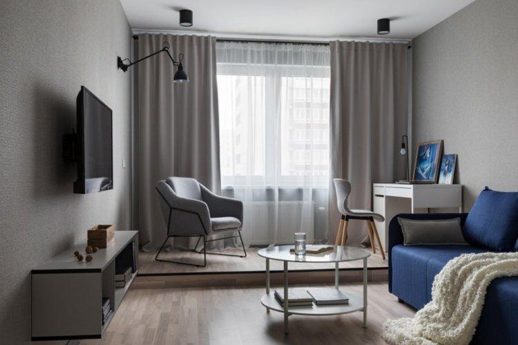 Budget Contemporain à Minsk - Conception d'un appartement d'une pièce