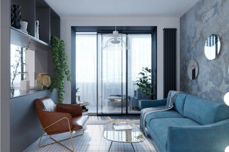 Confort froid dans un appartement d'une pièce - Conception d'un appartement d'une pièce