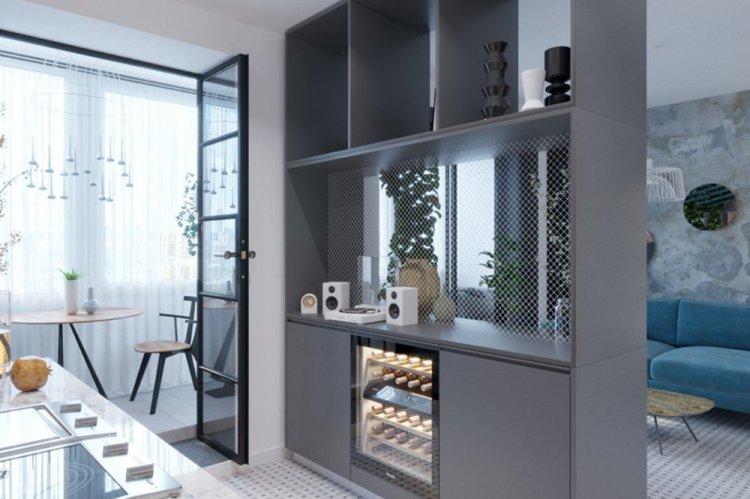 Confort froid dans un appartement d'une pièce - Conception d'un appartement d'une pièce