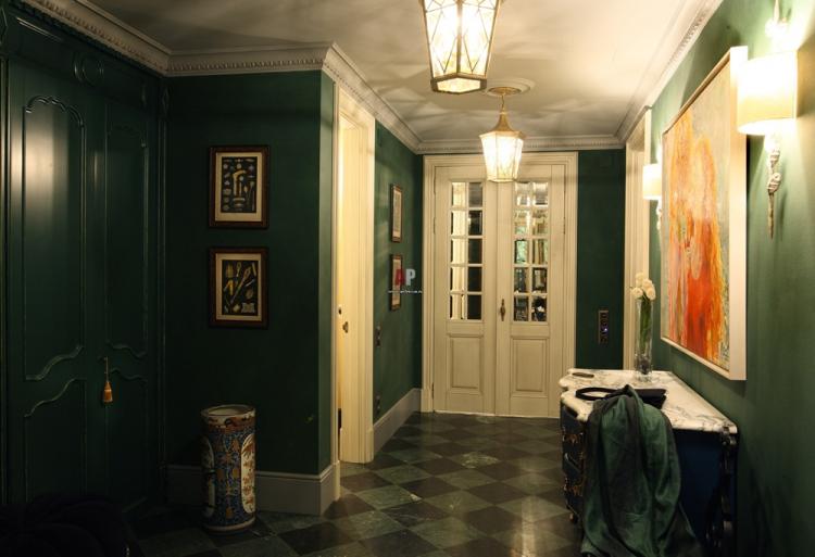 Couloir vert - Design d'intérieur 2019